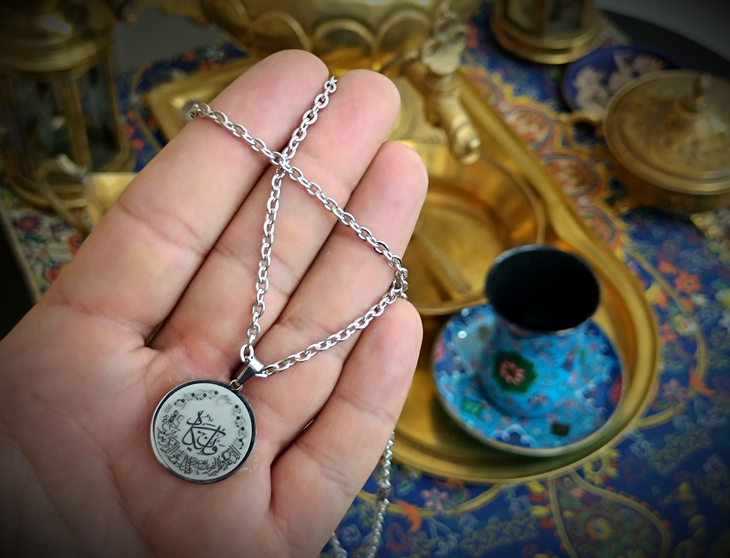 زنجیر و پلاک گردنی استیل وان یکاد