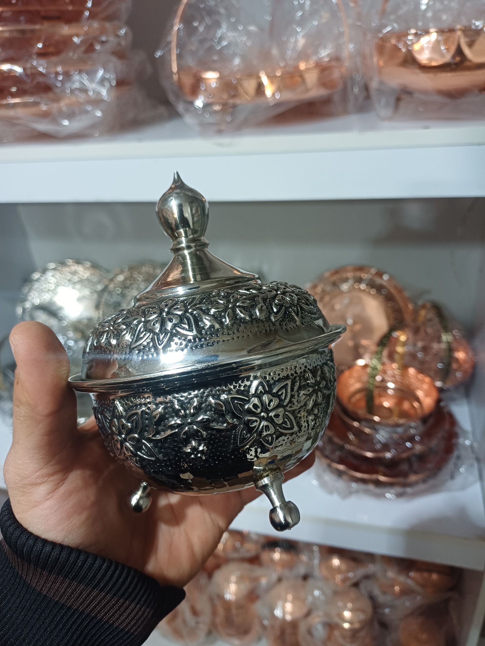 قندان مسی کروم