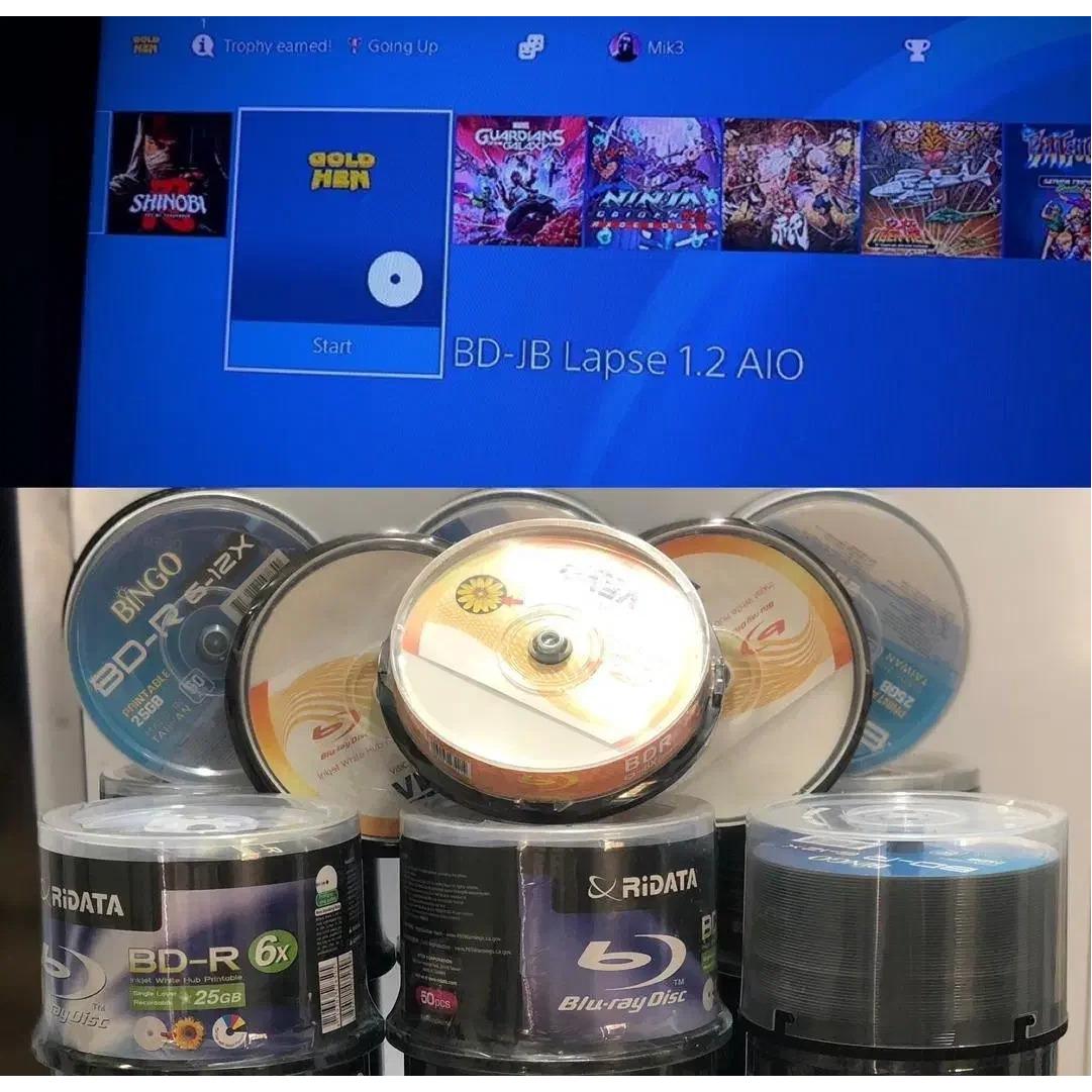 پانزده عدد دیسک کپی خور ps4 تا ورژن 12.52