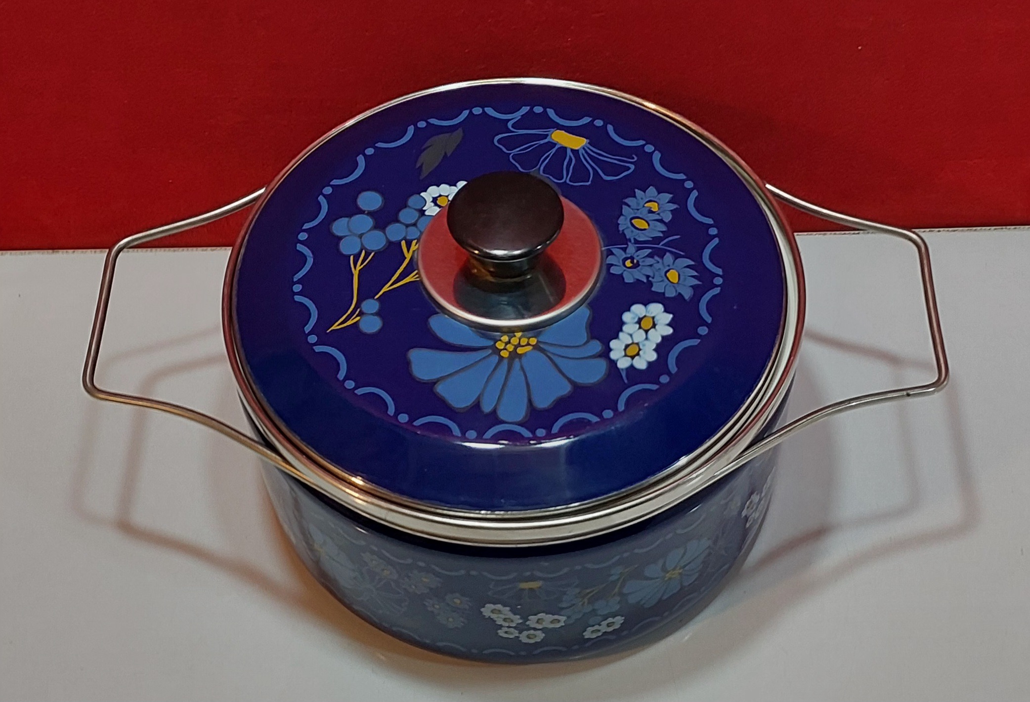 قابلمه گلدار لعابی