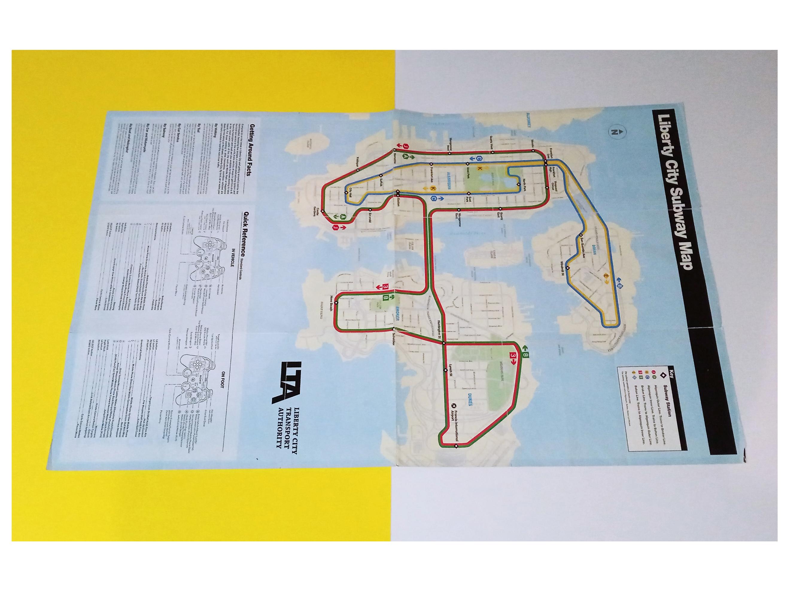 نقشه بازی PS3 GTA IV اورجینال پلی استیشن 3