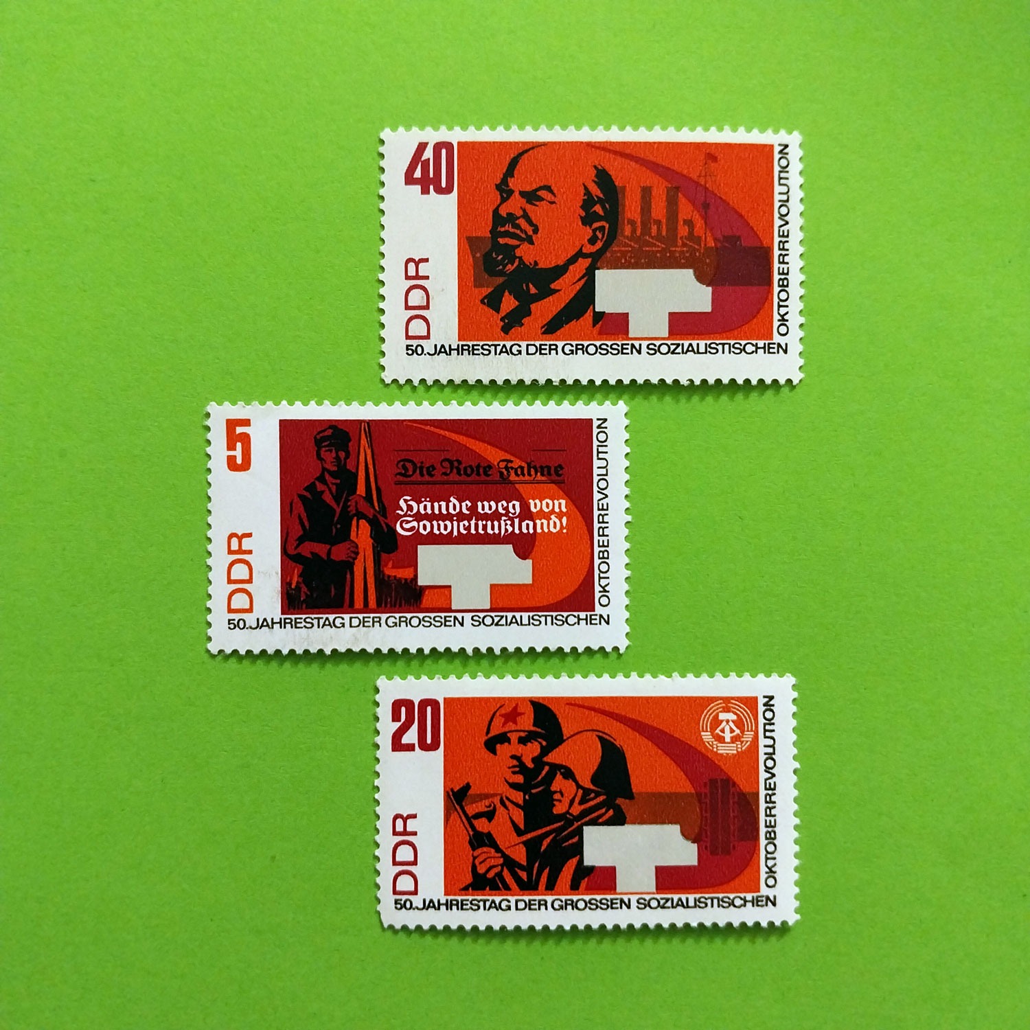  تمبر های سری کمیاب لنین | آلمان شرقی |  1967