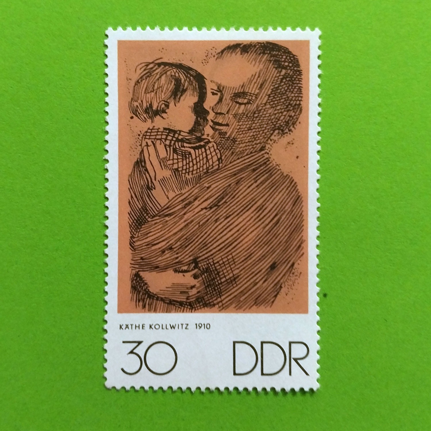 تمبر تابلوی نقاشی مادر، کولویتز | آلمان | 1970