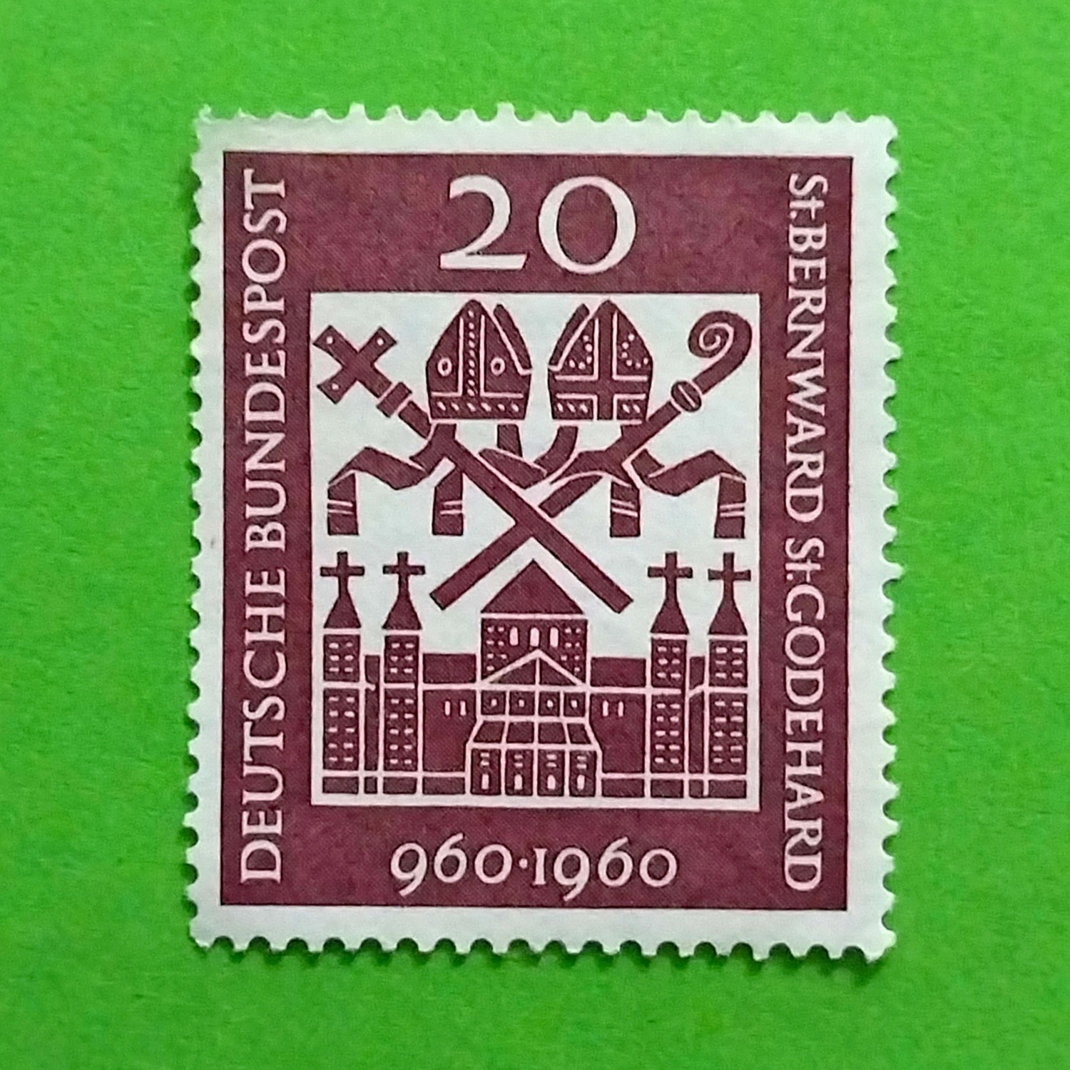 تمبر کلیسای اسقف سنت برنوارد  | آلمان |  1960