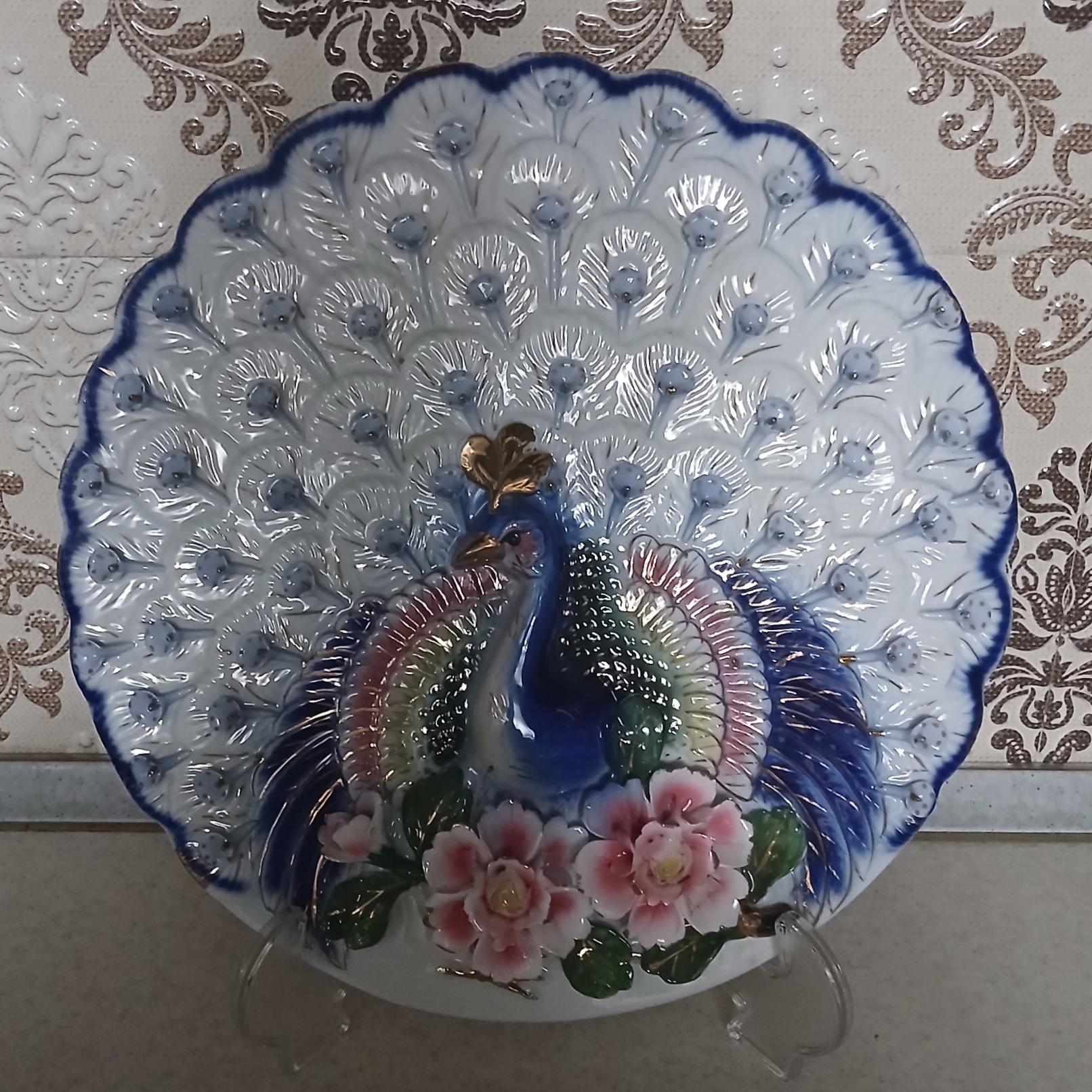 مجسمه زیبای طاووس چینی