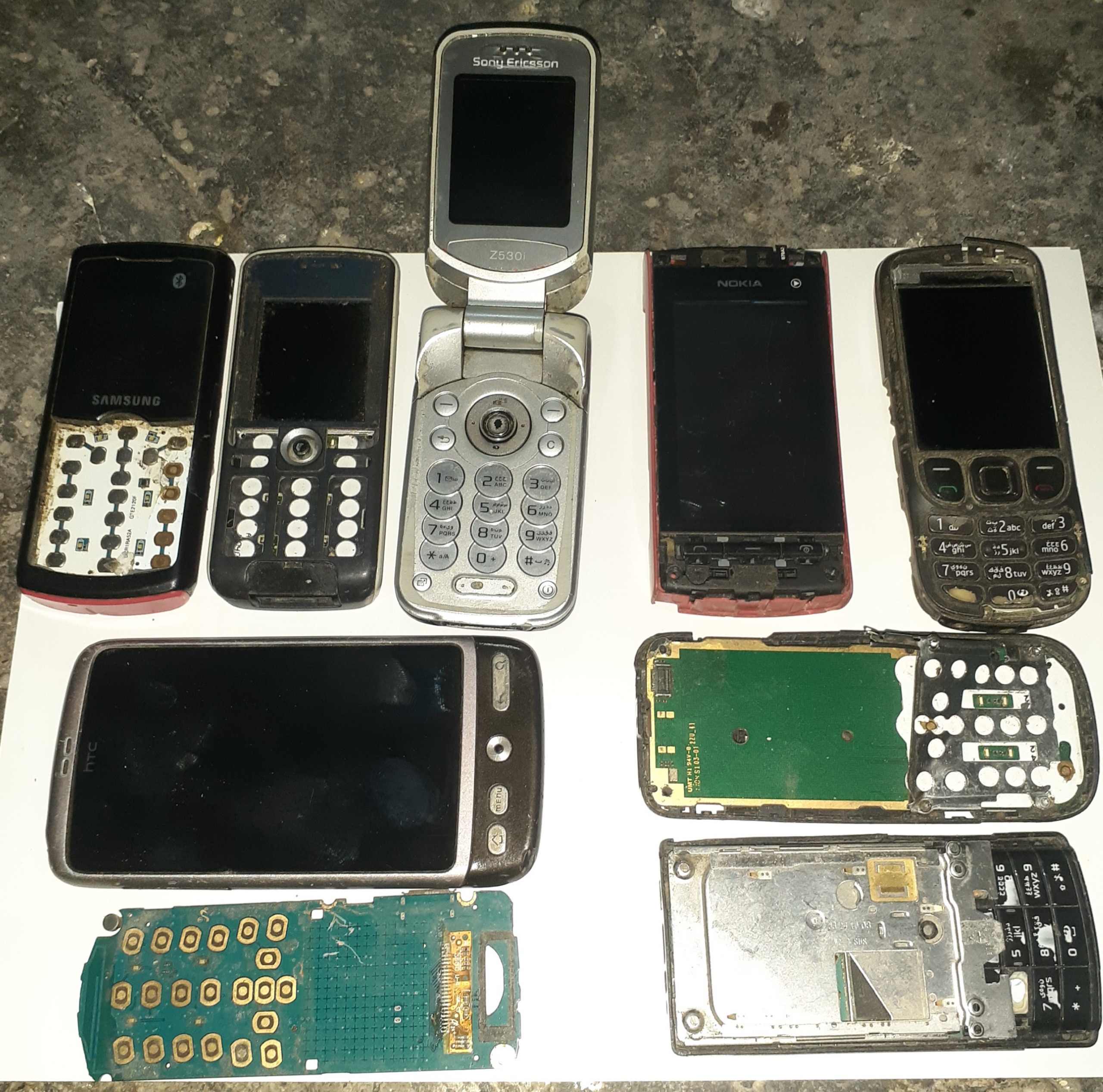 9عدد گوشی اسقاطی اصلی