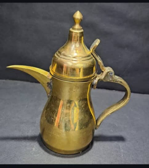 قهوه جوش برنجی ارتفاع 15سانت