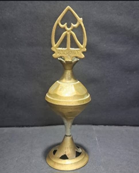 سرمه دان برنجی ارتفاع16سانت