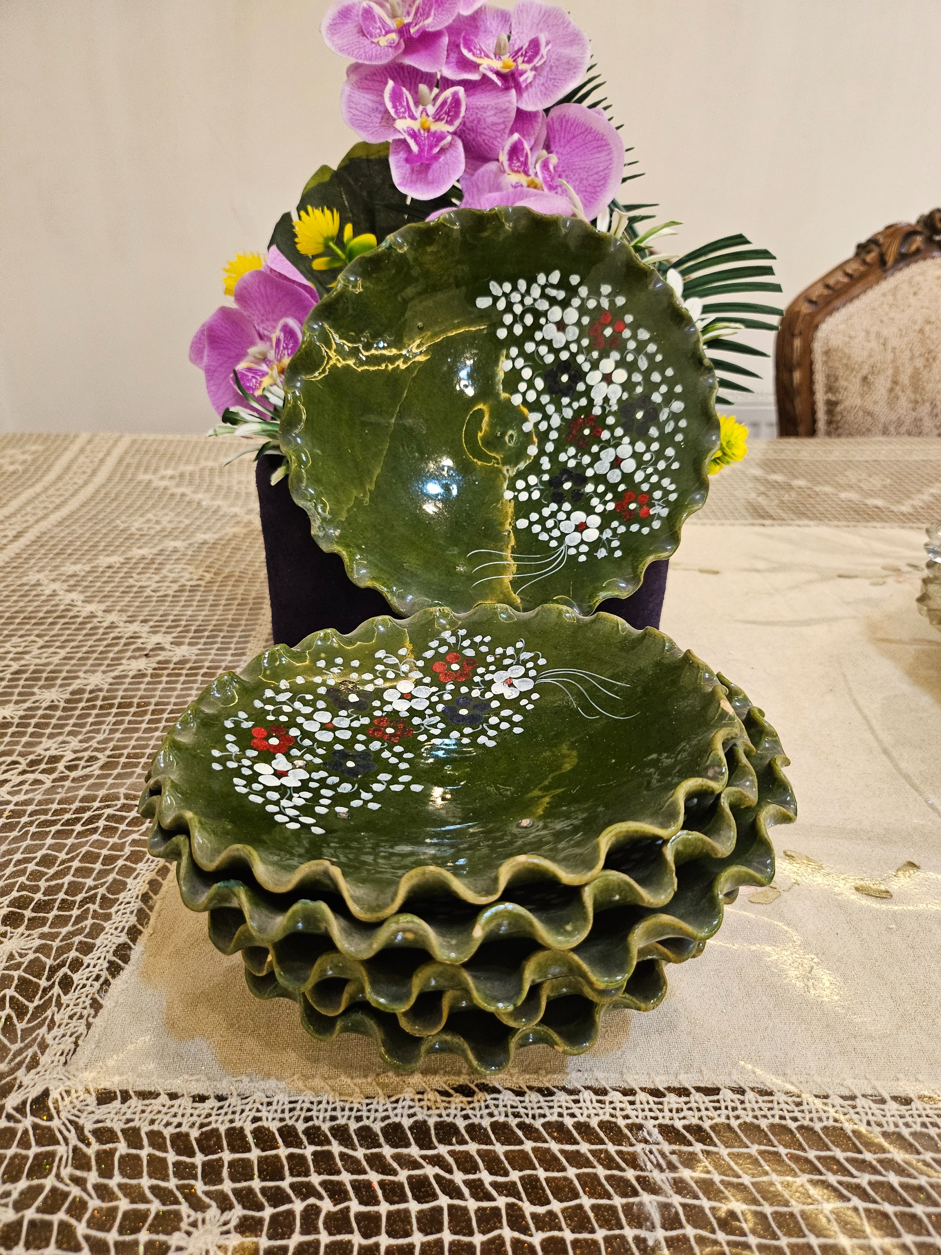 یکدست پیشدستی سرامیکی زمان پهلوی