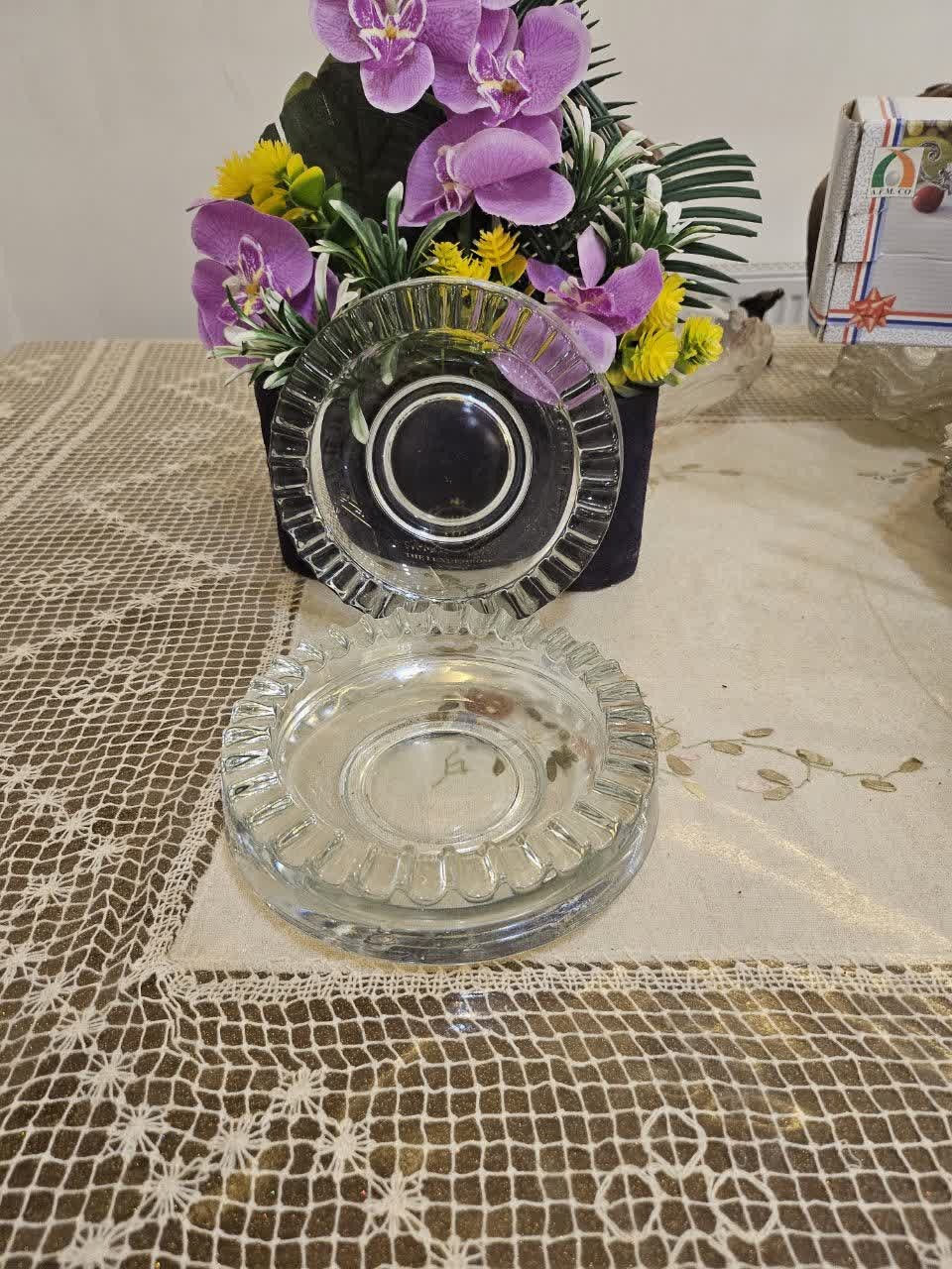 جفت زیرسیگاری قدیمی سنگین وزن