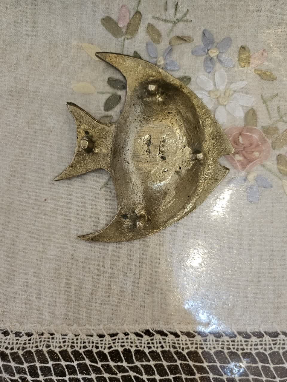 زیرسیگاری قدیمی برنجی سنگین