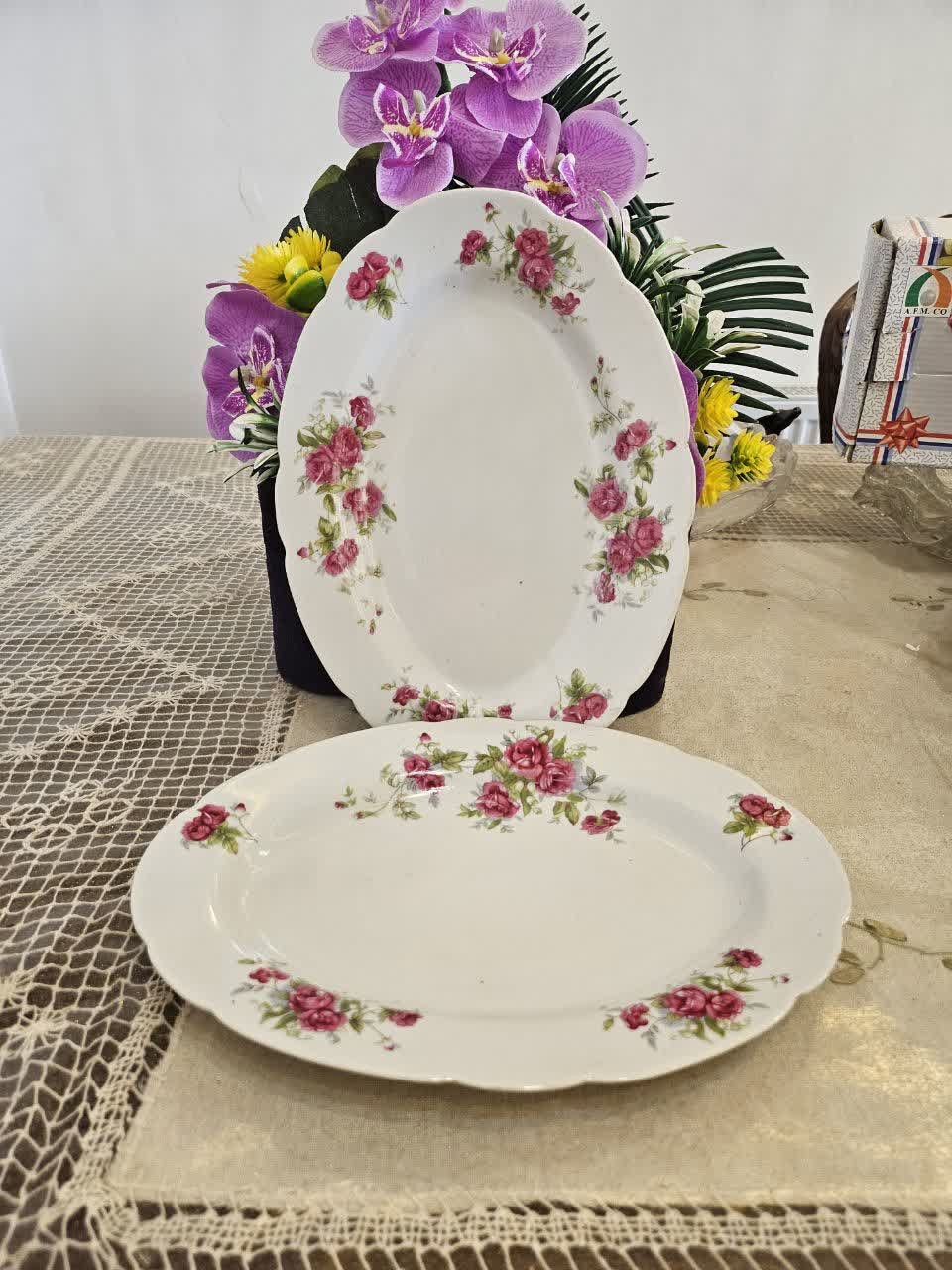 جفت دیس گلسرخی قدیمی