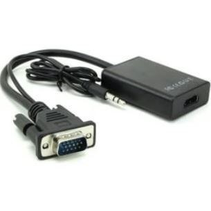 تبدیل VGA به HDMI به همراه کابل صدا aux