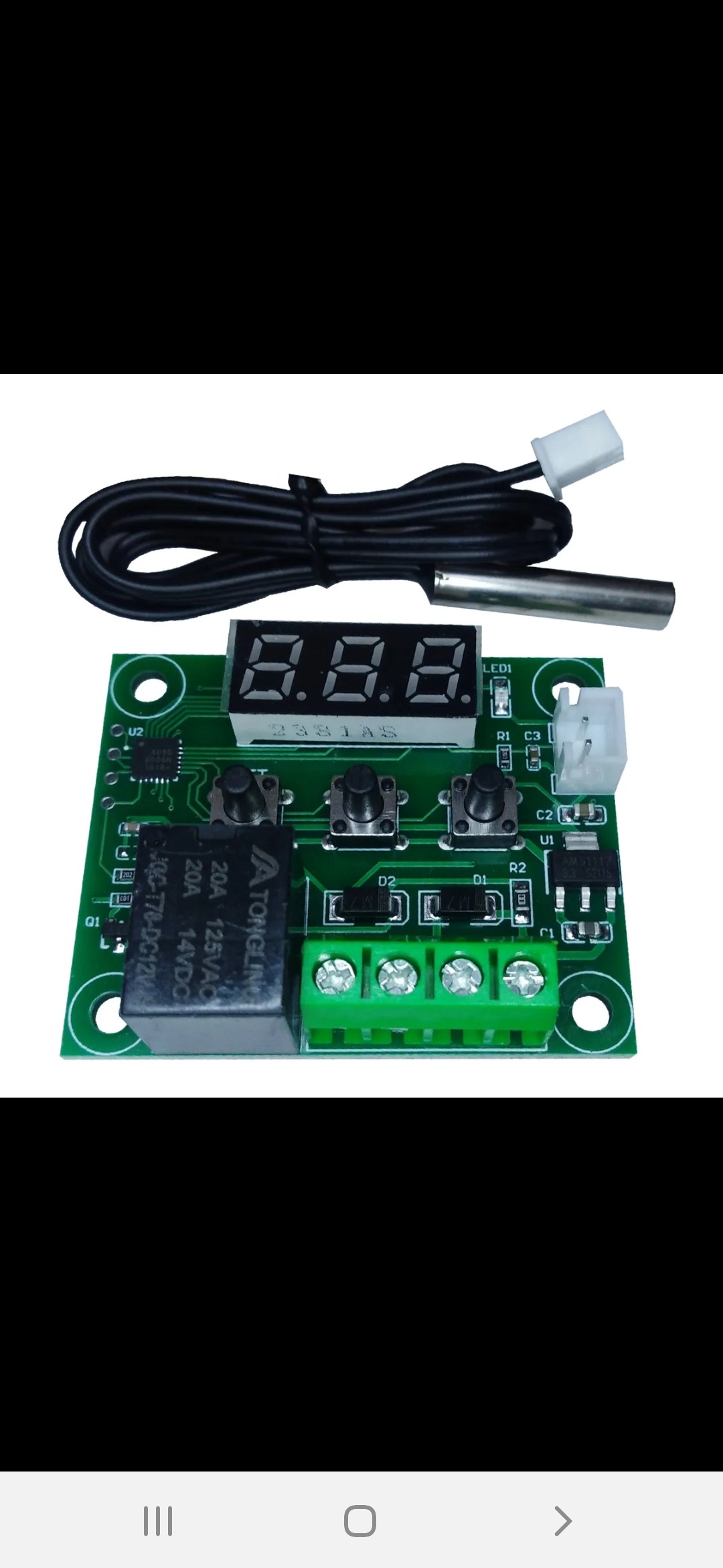 ماژول ترموستات کنترل دما(جوجه کشی و...)