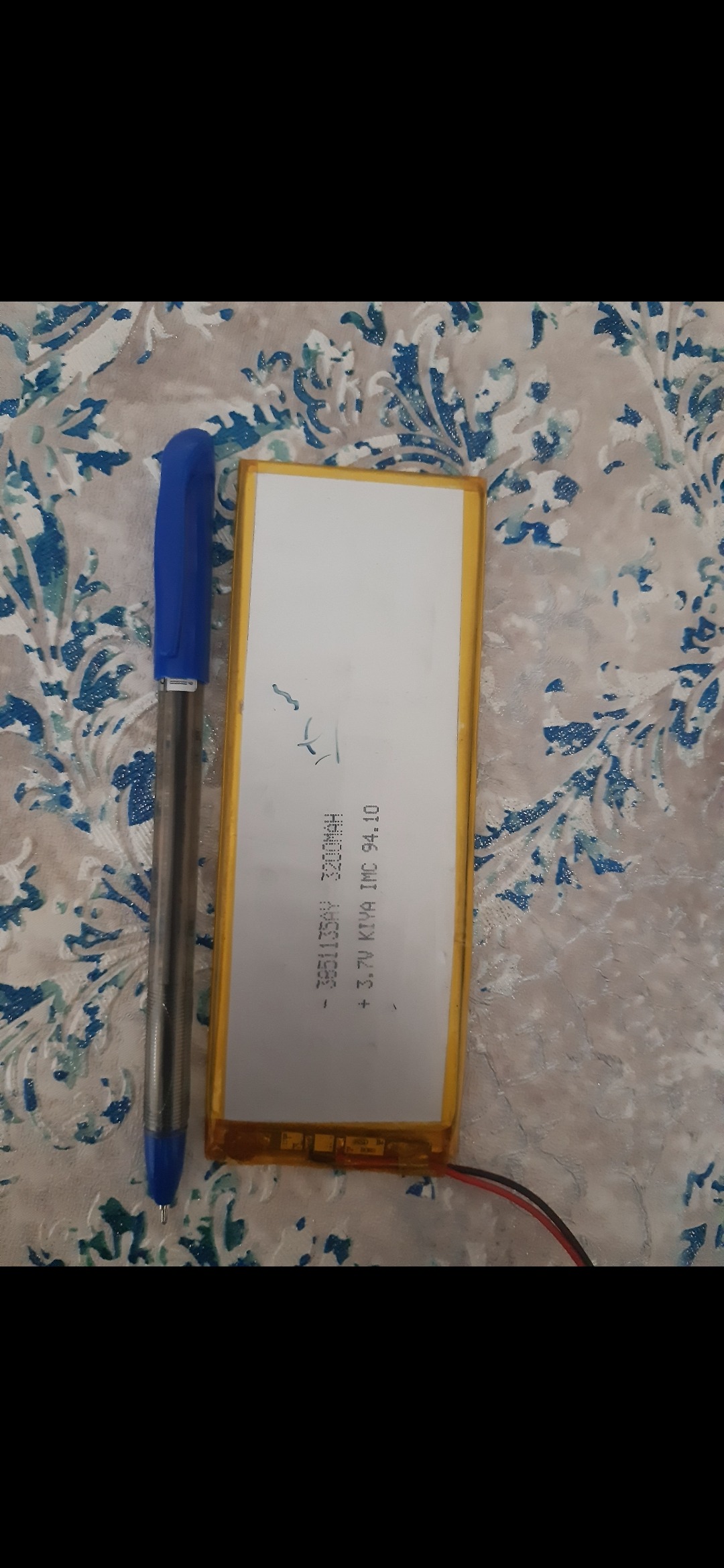 باتری تبلت 3200میلی امپر و ولتاژ 3.7(پلمپ)