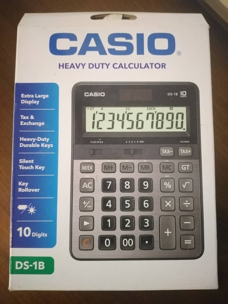 ماشین حساب کاسیو casio ds1b آکبند «اصل ونایاب»
