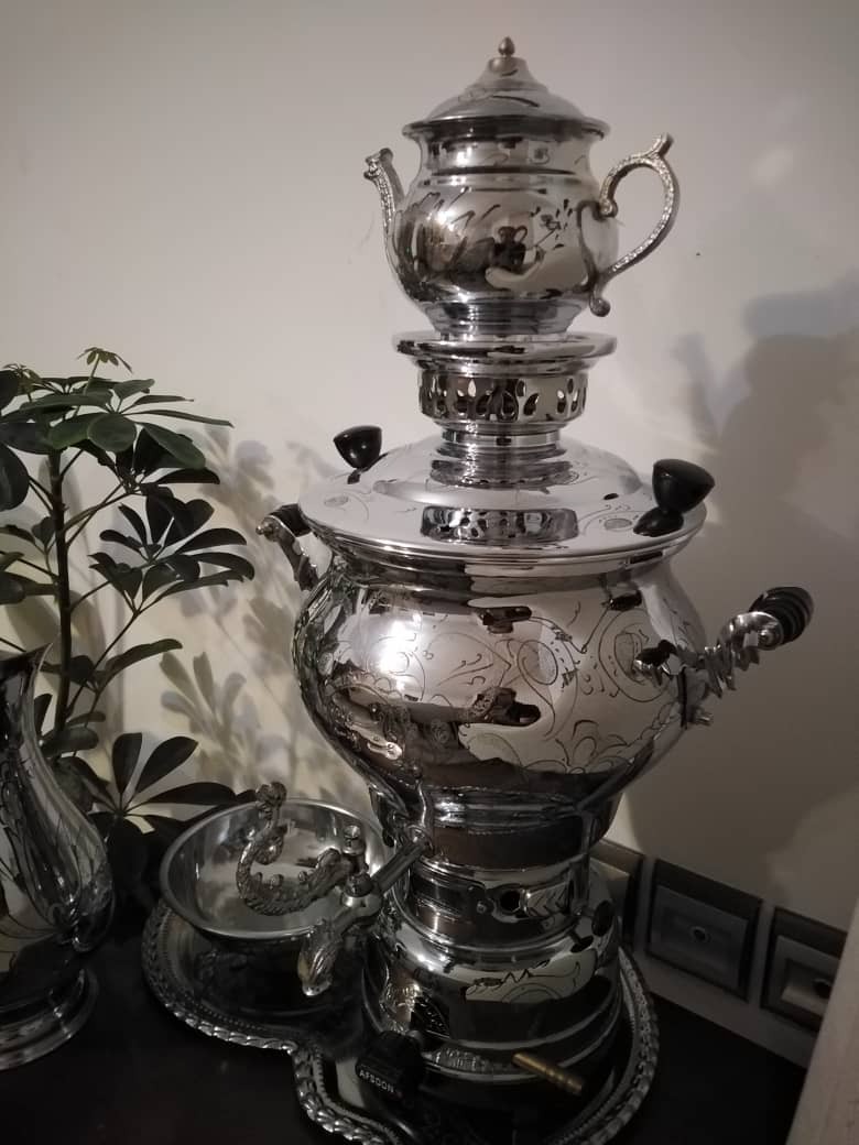 سماور افسون مدل آذر؛ سرویس 5پارچه