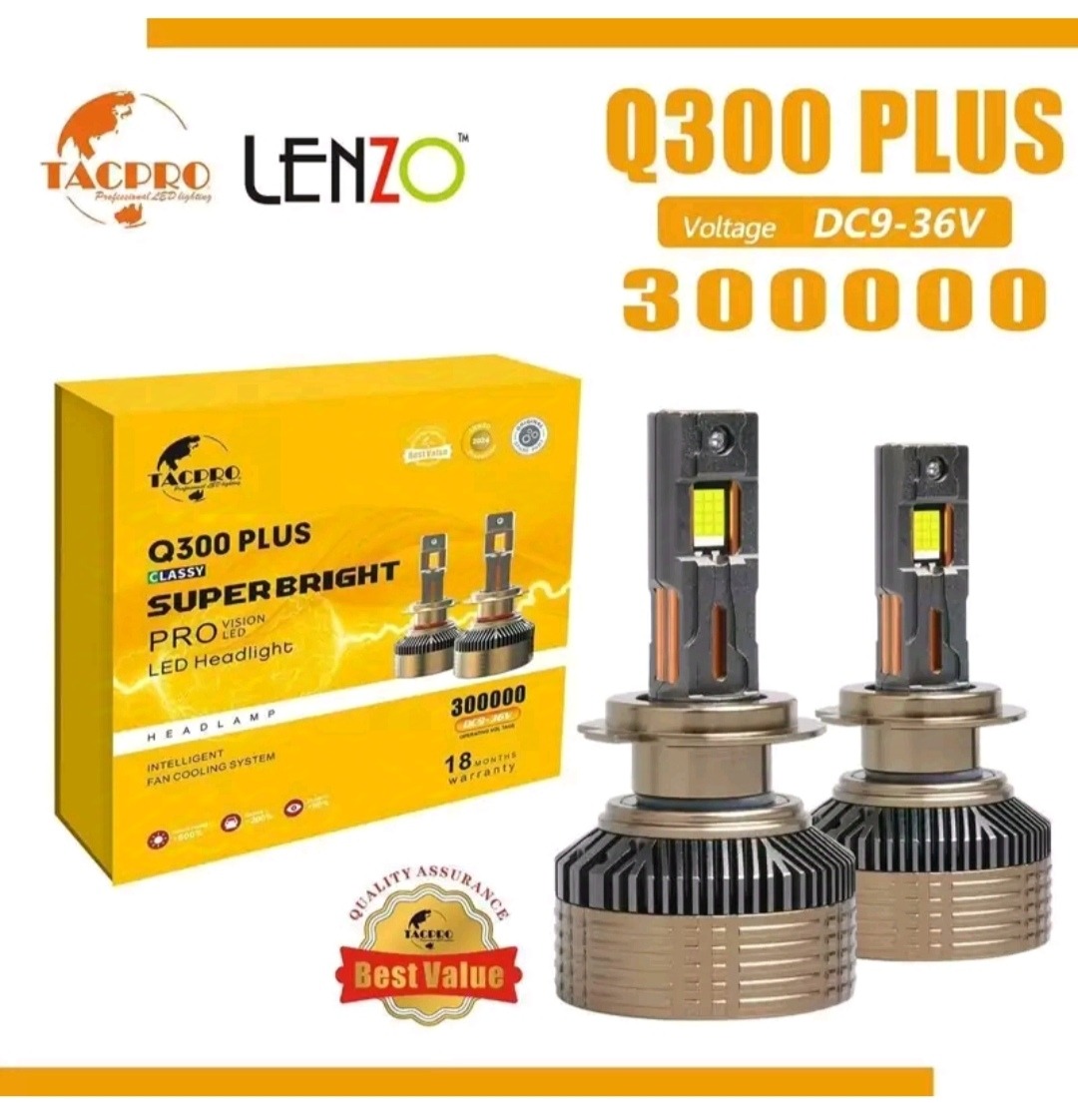 هدلایت Q300pluse تک پرو  اورجینال پایه H7