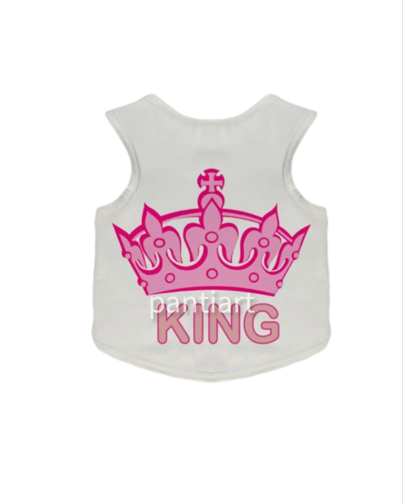 تاپ سگ و گربه طرح king پت شاپ پانتی آرت