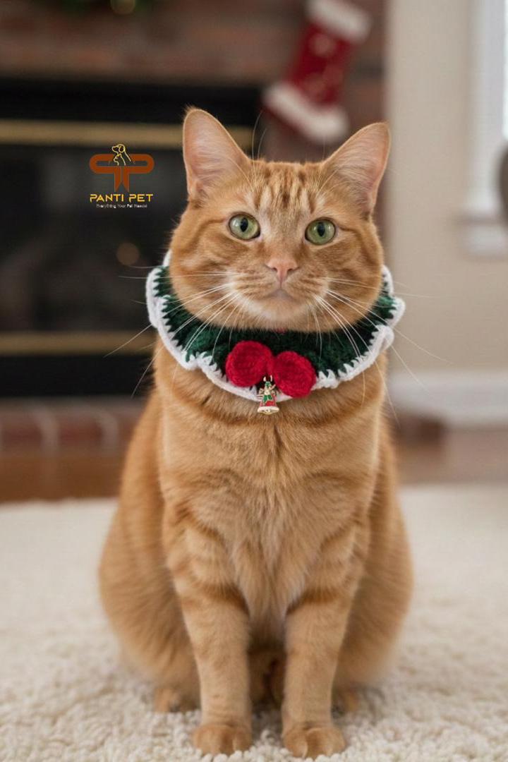 یقه دستبافت سگ و گربه یلدایی