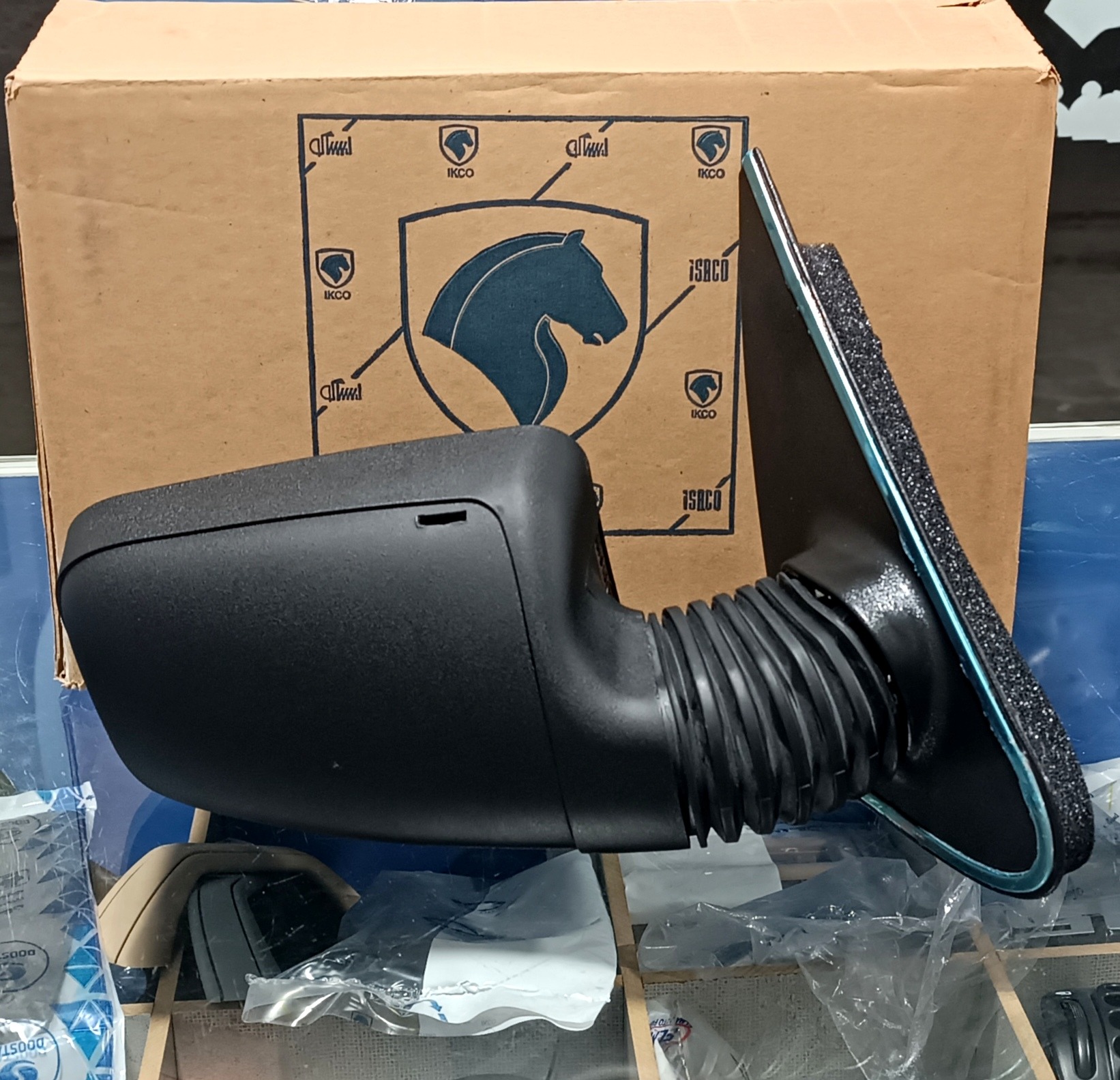 آینه برقی راست تاشو دستی قدیم پارس (ایساکو کروز)