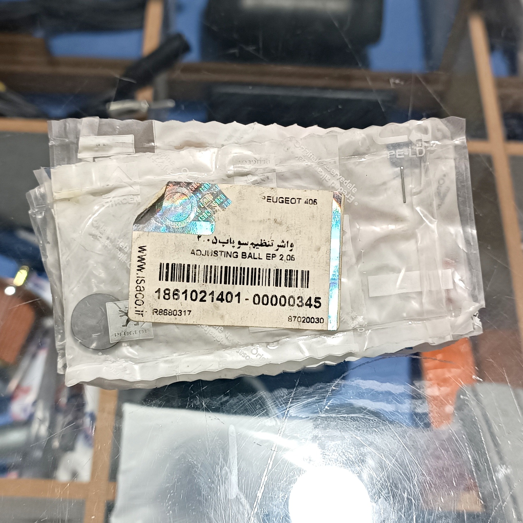 شیم سوپاپ 405 اورجینال فرانسه (5 عددی)