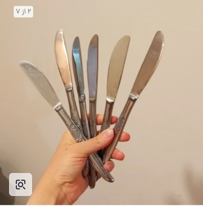 سرویس 6 عددی کارد استیل قدیمی