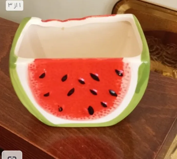 گلدان سرامیکی دکوری هندوانه