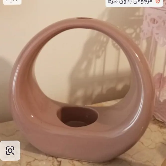 جا شمعی و دکوری سرامیکی هلالی