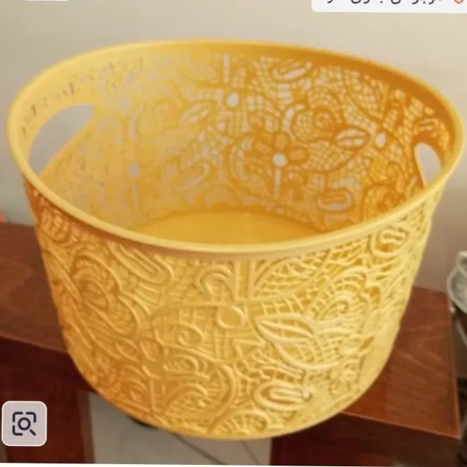 سبد نظم دهنده کرم رنگ طرح گل