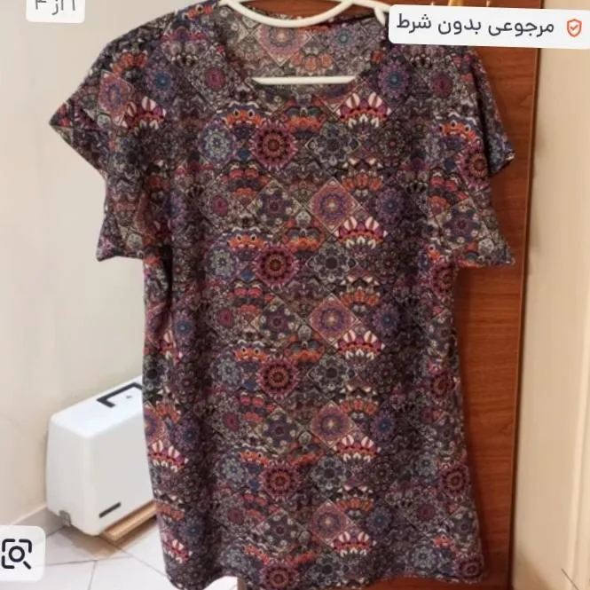 شومیز زنانه طرح سنتی سایز 44 و 46