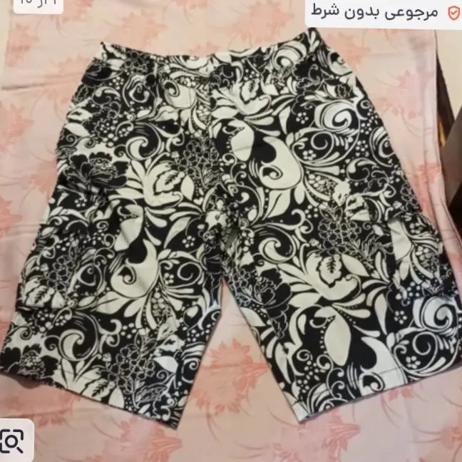 شلوارک زنانه کتان بنگلادشی سایز 46 و 48