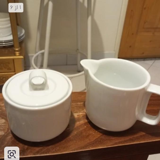 ست ظرف شیر و شکر چینی کلاسیک