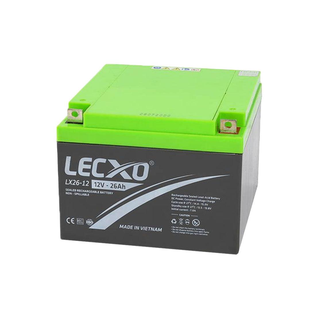 باتری 12 ولت 26 آمپر لکسو LECXO - ویتنام