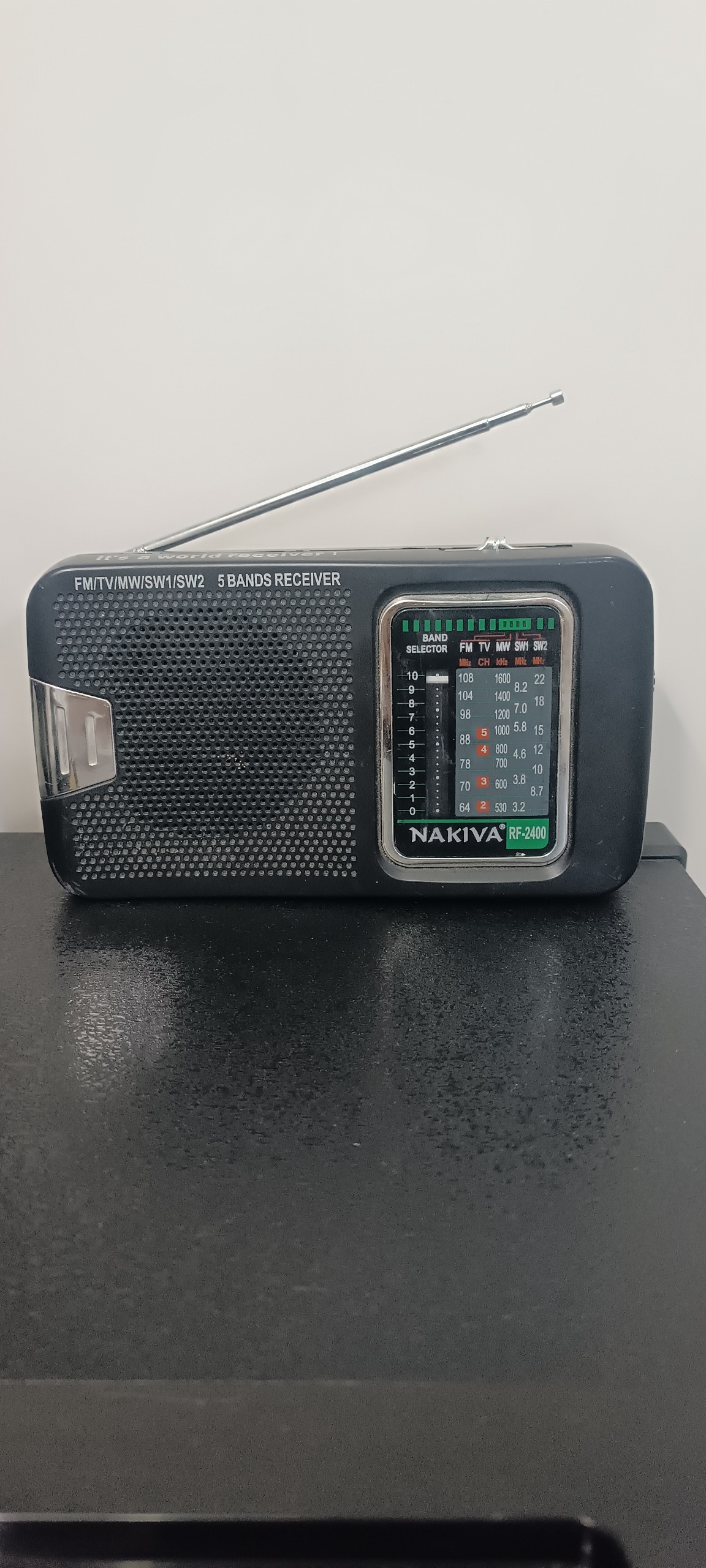 رادیو 5باند ناکیوا NAKIVA FM.TV.MW.SW1.SW2