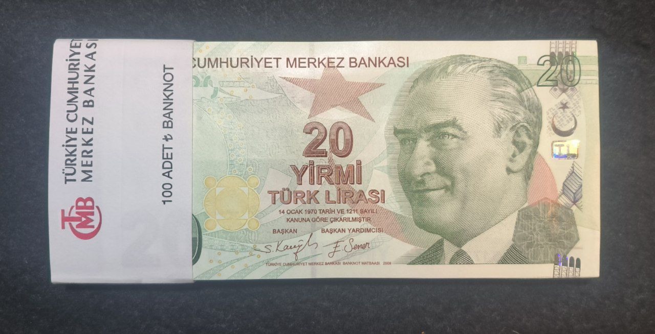 بسته 100 عددی 20لیر ترکیه بسیارزیبا گالری مرادعلی
