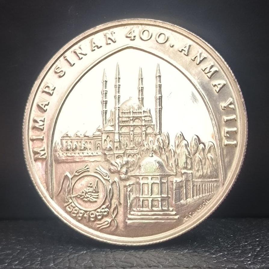 20هزارلیر نقره یادبودترکیه  بسیارزیبا کمیاب 23گرم
