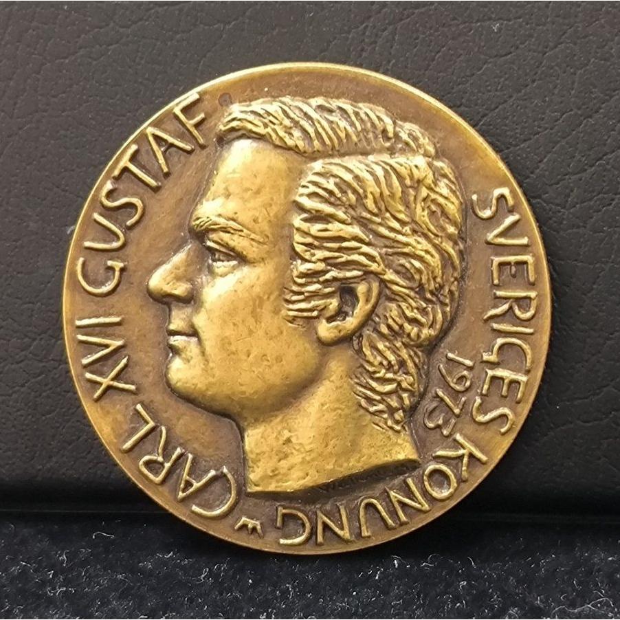 مدال یادبود پادشاه سوئد کارل شانزدهم گوستاو 1973