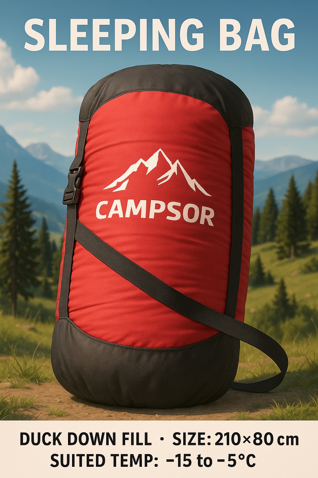 کیسه خواب حرفه ای CAMPSOR پر اردک