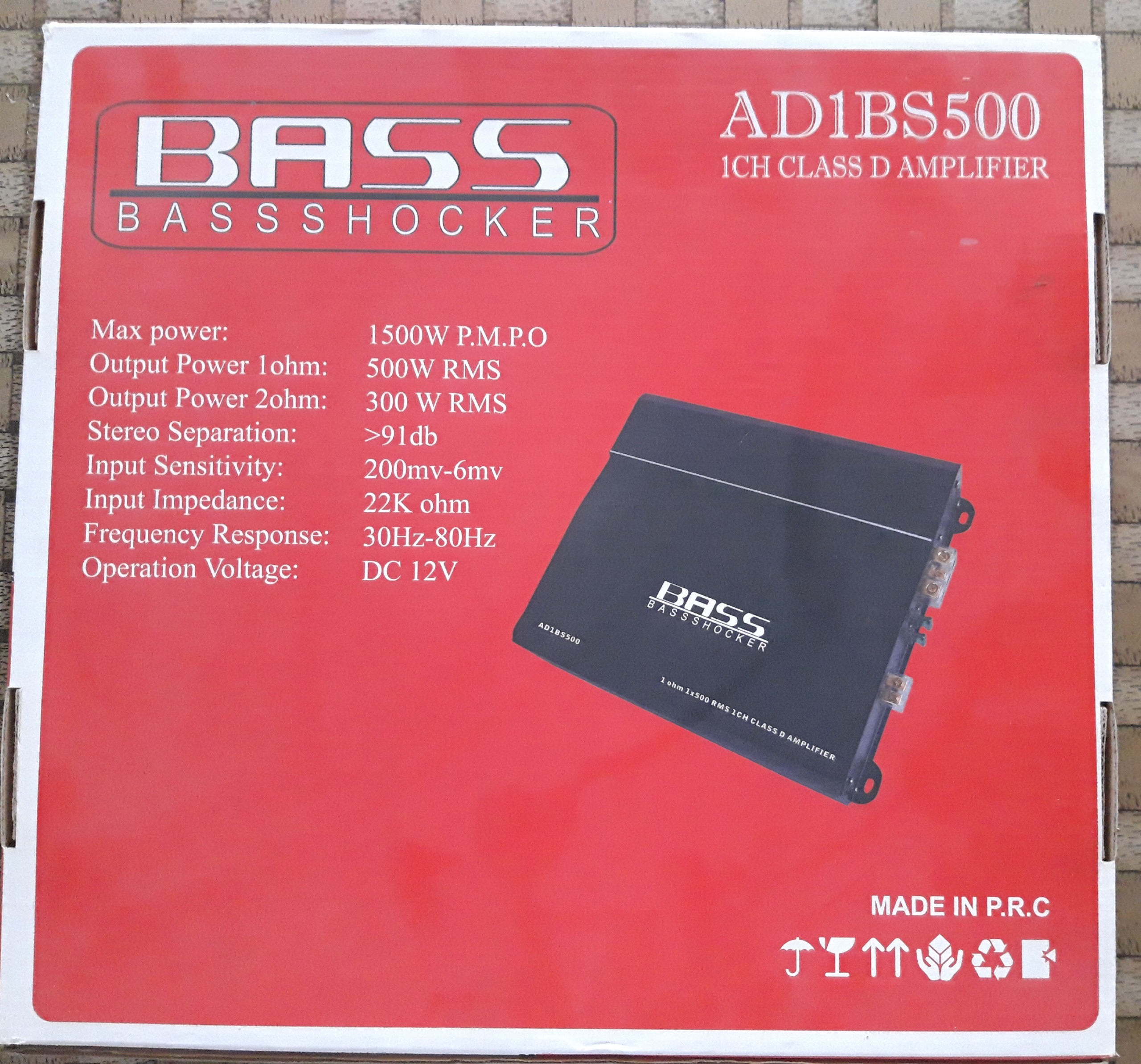 امپلی   1500W PMPO  AD1BS500 BASS