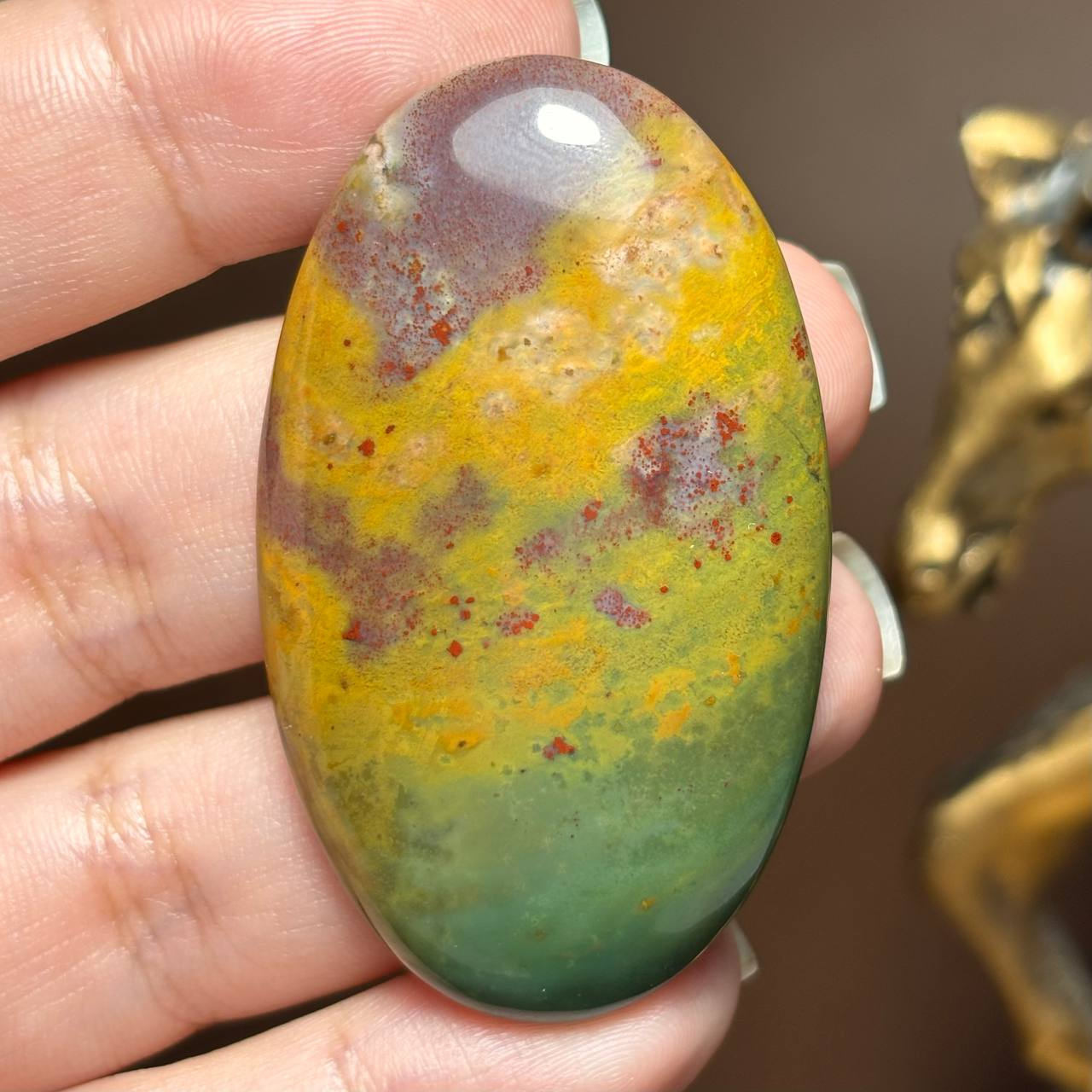 نگین کلکسیونی سنگ خون معدنی کد K1050