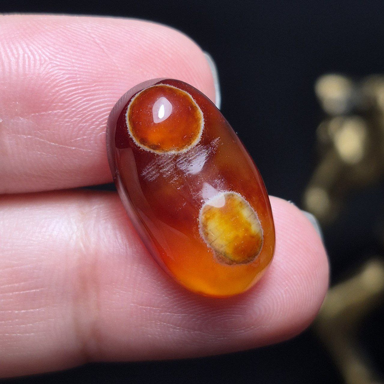 نگین سنگ عقیق باباقوری دوکوهانه معدنی کد k1153