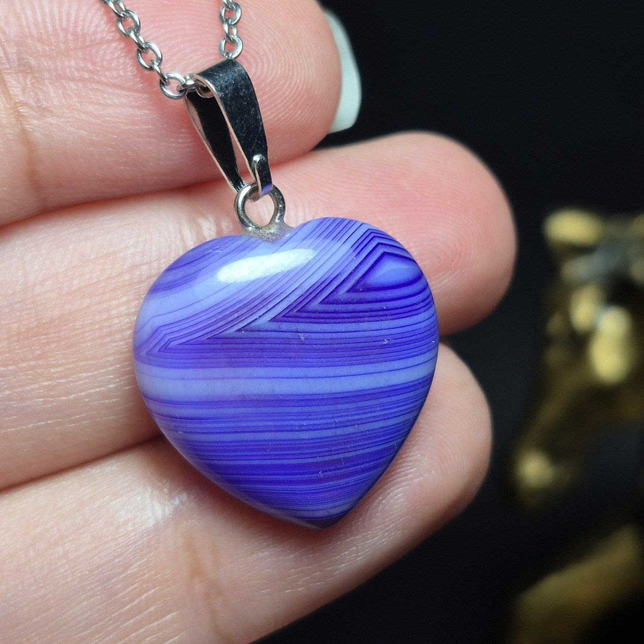  آویز گردنبند سنگ عقیق سلیمانی معدنی کد Z7139