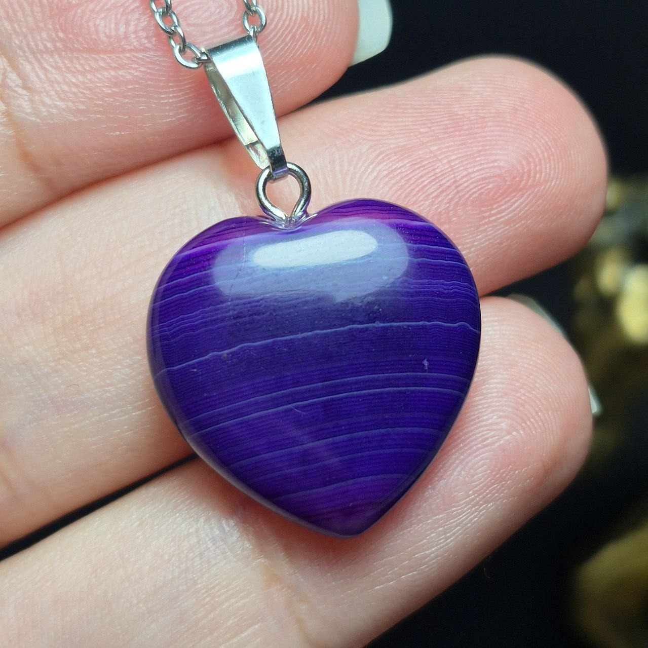 آویز گردنبند سنگ عقیق سلیمانی معدنی کد Z7141