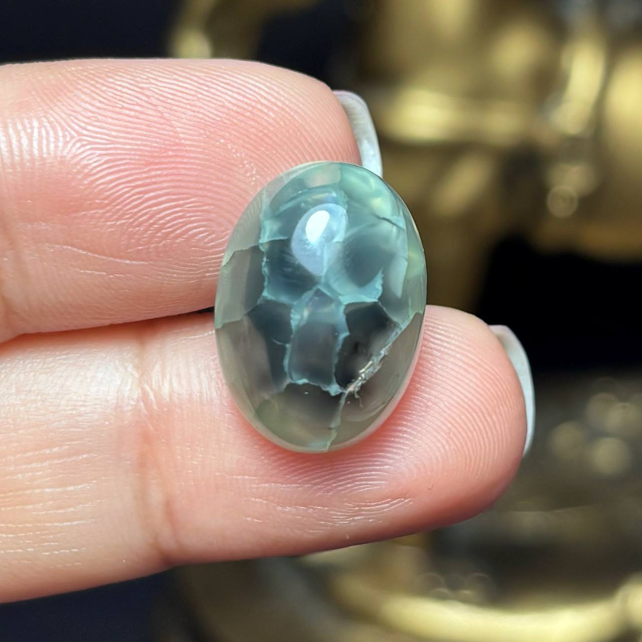 نگین سنگ عقیق دراگون معدنی کد Z7174