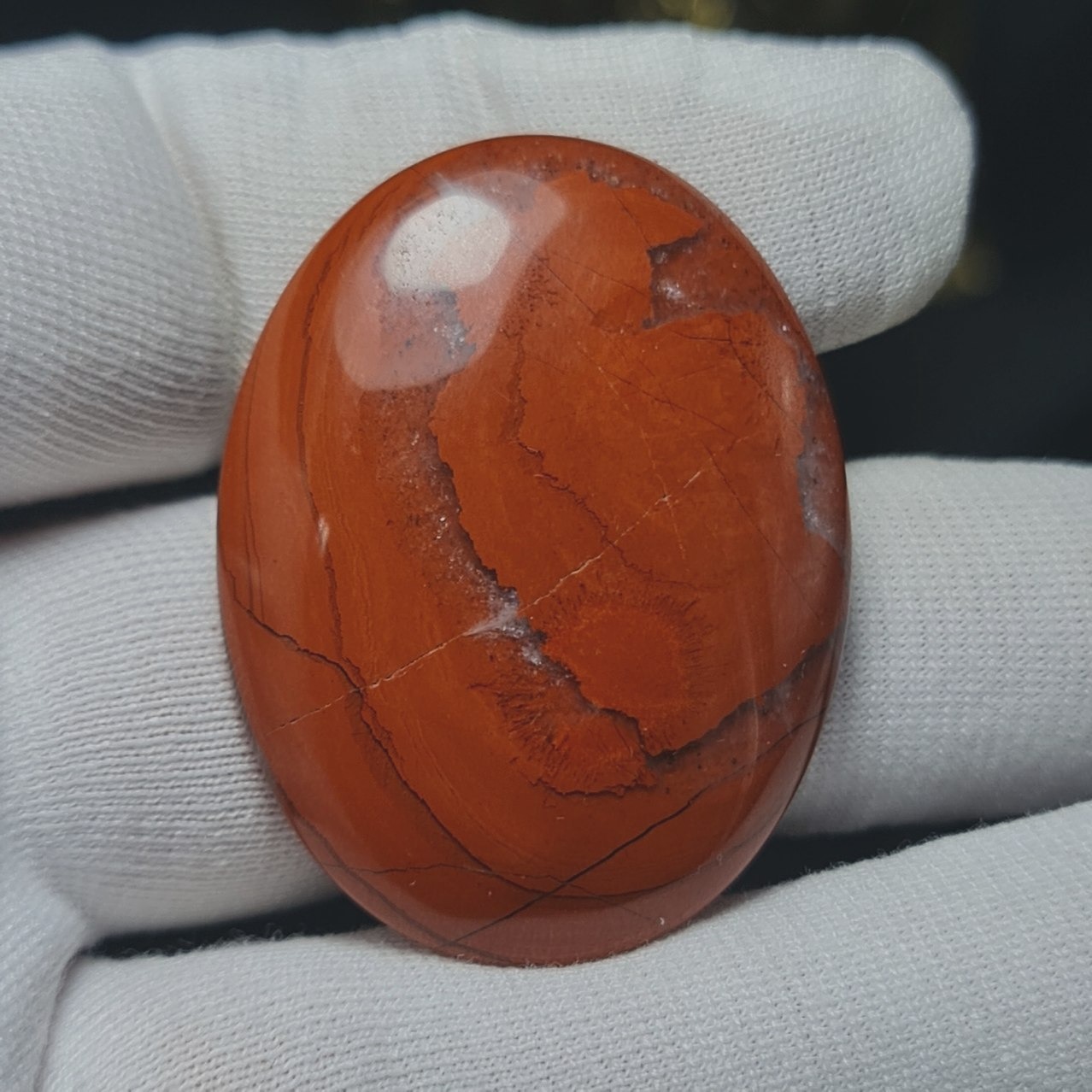 نگین درشت طبیعی جاسپر خونی معدنی کد T2481