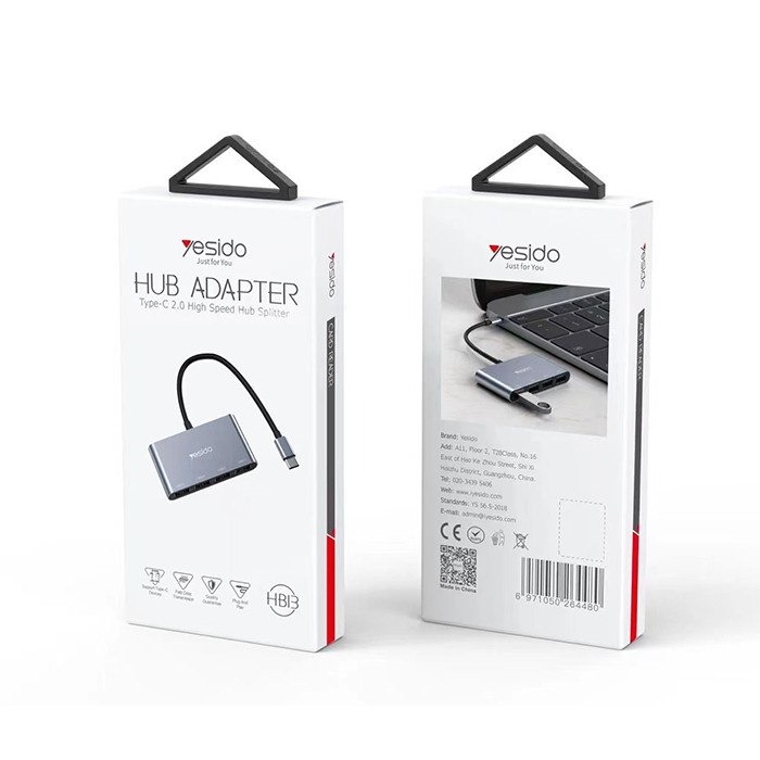HUB TYPE-C YESIDO هاب تایپ سی