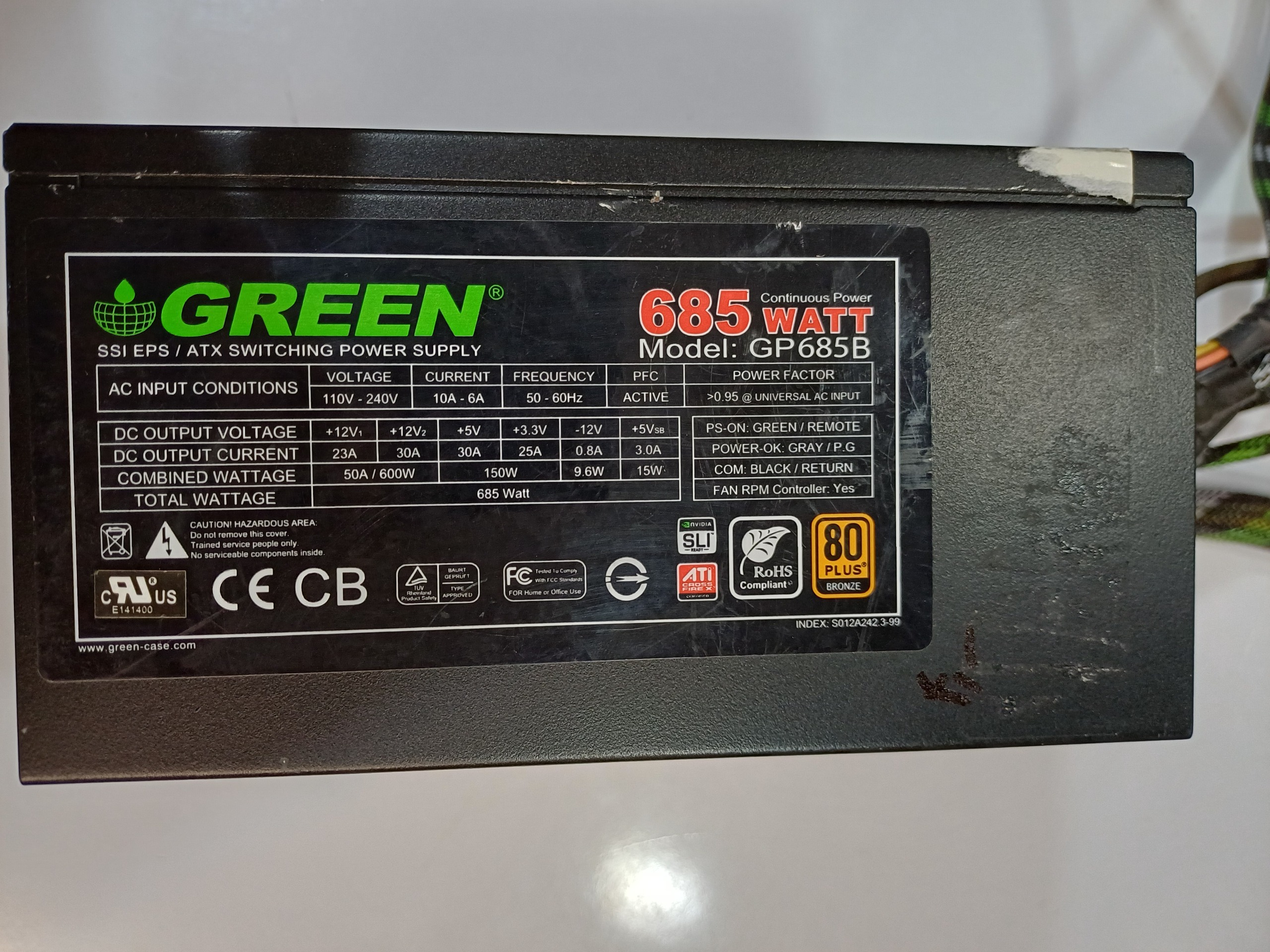 پاور گرین نیمه ماژولار 685 وات