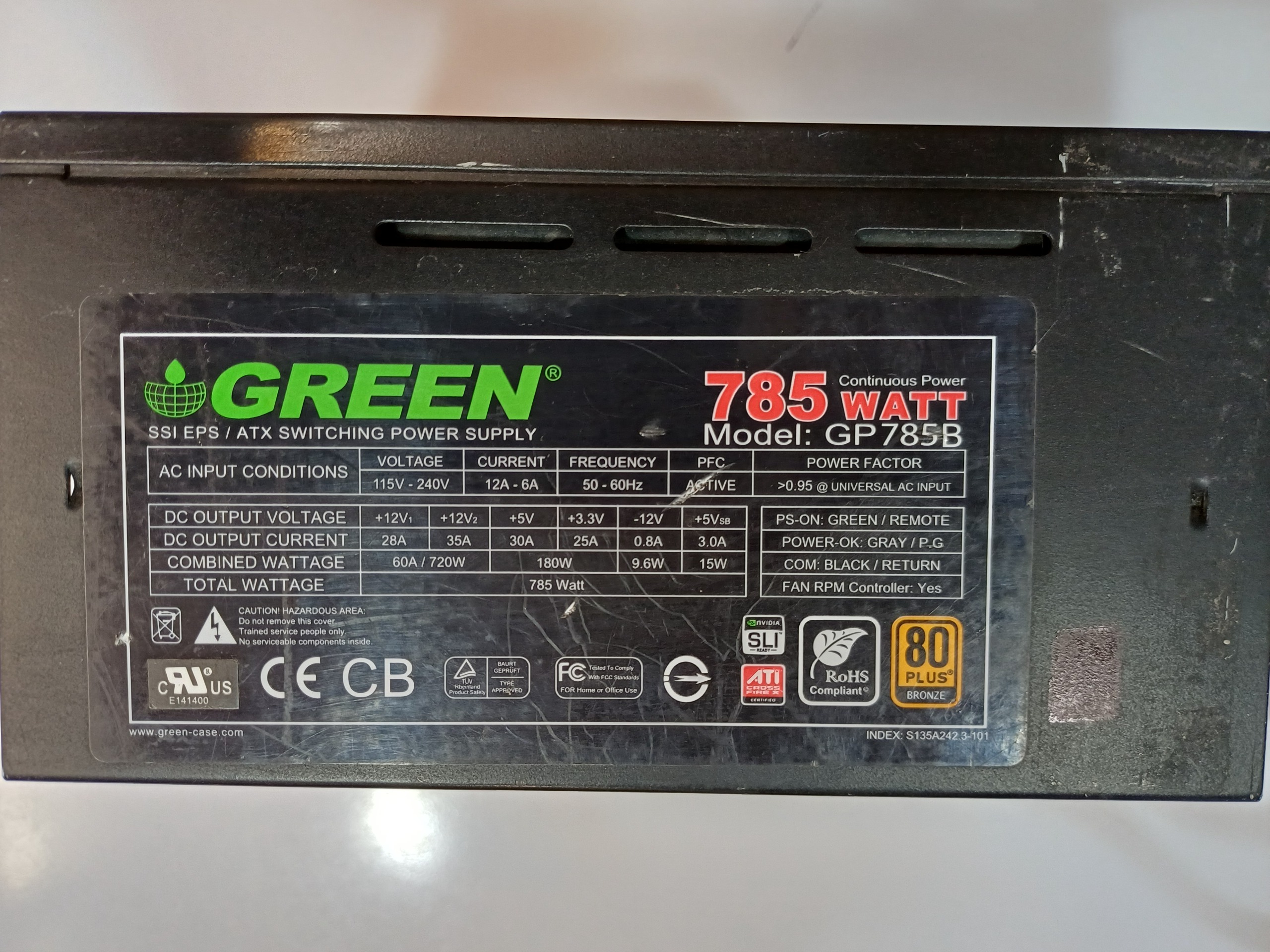 پاور نیمه ماژولار گرین 785 وات