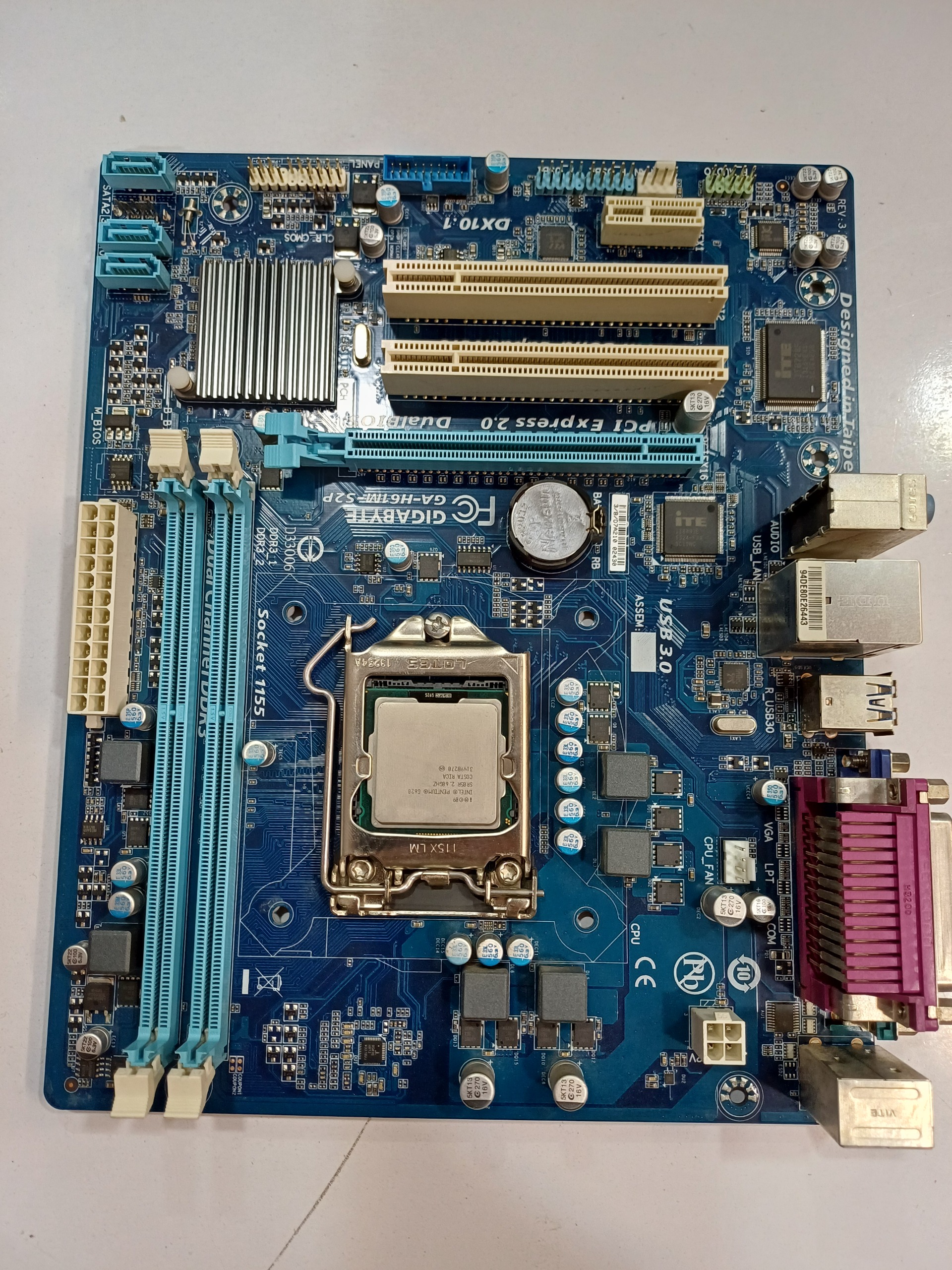 مادربرد GIGA H61 MS2P با پردازنده G620